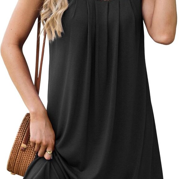 Dresses & Skirts - Sleeveless Lace Summer Dress Women Lightweight Breathable Casual Beach Wear